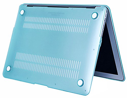 MacBook Air 13 H  lle Case iNeseon Ultra Slim Plastik Hartschale Tasche Case Cover Zubeh  r  US Hellgr  n und EU Transparent Tastaturschutz Schutzh  l