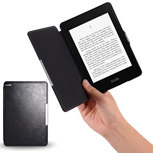 Zacro Kindle Paperwhite Lederhülle, Leder Schutzhülle Tasche Leather Case Cover mit Wake/Sleep Smart Funktion + Displayschutzfolie, geeignet für alle neue Kindle Paperwhite 2015 300 PPI 3.Generation / 2014 / 2013 / 2012 - 7