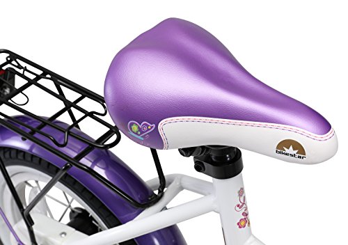 BIKESTAR® Premium Kinderfahrrad für sichere und sorgenfreie Spielfreude ab 3 Jahren ★ 12er Classic Edition ★ Candy Lila & Diamant Weiß - 4