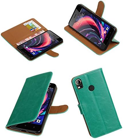 MobileFashion Pull-up Book Cases for HTC Desire 10 pro Wallet Case Cover Booktype with Stand and Card Slots (green)