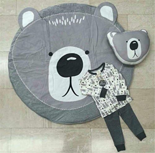 Baby Blanket 100% Cotton Baby Mat for Play Crawling Sleeping I Non-Toxic I Baby Infant Swaddle Blanket Blanket (bear)