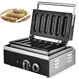 Olibelle 220V Gaufrier Electrique Pancake Waffle Crêpière Machine à Pain de Maïs Cuisine Party Crêpière Electrique(SC-118)