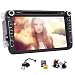 Produktbild EinCar 8-Zoll-HD-Digital-Screen-Auto-DVD-Player Auto-HD Radio Car PC Stereo Head Unit GPS Navigation Bluetooth Multimedia für VW Volkswagen SAGITAR JETT PASSAT CC SKODA + Free Karte + Free Card + Free Backup-Kamera + Canbus Kasten