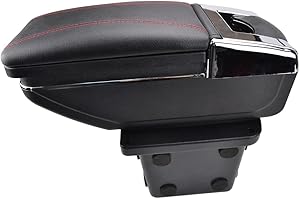 SZSS-CAR Caja de almacenamiento reposabrazos Compatible con Hyundai i30 (FD) i30cw/Hyundai Elantra Touring 2007-2008 2009 2010 2011 2011 de piel para consola central de coche