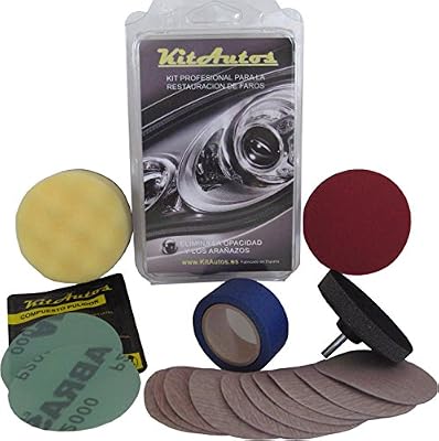 Kitautos KF75MM Kit de polissage pour phares, Plastique