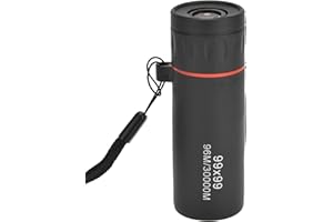 FUERDICH Mini Telescopio Monocular, Telescopio Transparente De Visión Nocturna con Zoom Ligero Portátil con Bolsa De Almacenamiento para Viajes Al Aire Libre