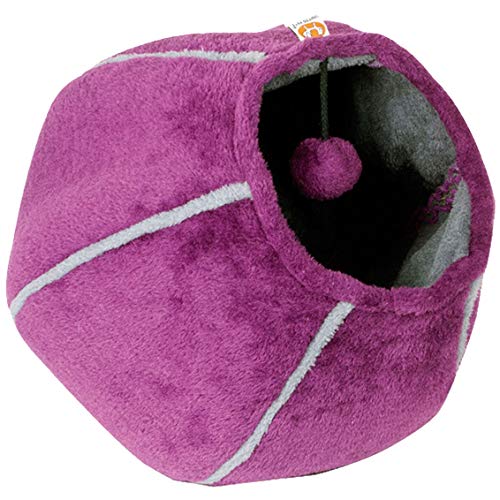 United Pets - Cat Cave Letto, 35 x 35 cm, Colore: Viola/Grigio