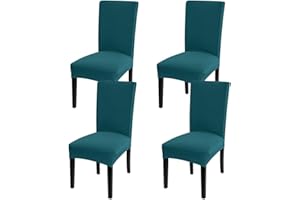 Fuloon Stuhlhussen 4er 6er Set, Stuhlüberzug Universal Stretch Abnehmbare Stuhlbezug Protector Cover, für Haus Esszimmer Moderne Hochzeit Bouquet, Hotel, Restaurant Dekor