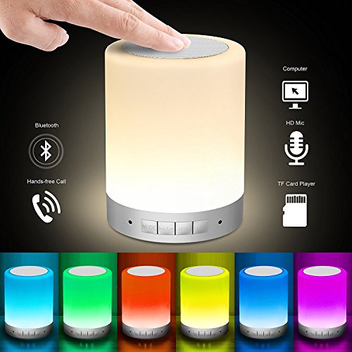 Preisvergleich Produktbild LED Nachtlicht - AngelaKerry Night Light mit Bluetooth-Lautsprecher Dimmbare Nachtlicht dem Rhythmus der Musik folgt - groß für Schlafzimmer, Wohnzimmer, Patio etc. 1600 Millionen Farbverlaufsfarben