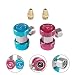 Produktbild ALLOMN Verstellbarer Adapter, AC R134A Schnellkupplungssteckverbinder Klimaanlagenadapter High Low Adapter AC Freon Manifold Manometer Schlauchumbausatz 1/4"SAE HVAC