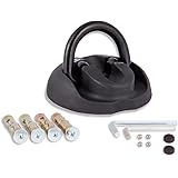 Vinz Murale Ancre / Ancrage au Sol Pour la Sécurité de Moto Scooter Vélo | Pour Chaine Antivol - Pliable et Extensible | Avec