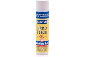 Babyton Hero Stick Skin Care Balm - Natural Soothing Ingredients for Babies and Children (15, Grams)