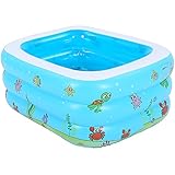  Pumpink El baño Hinchable para niños Grandes bañera Inflable se Puede sentar Tumbado Bañera para bebés Cubo para bebés Barril Niño Piscina portátil Plegable (tamaño : Pool 105 * 85 * 38cm)