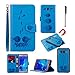 Produktbild Samsung Galaxy J5 2016 hülle Silikon blau weiche-Handy-magnetische + PU-Leder Wallet 2 in 1 hülle DECHYI hülle für Samsung Galaxy J5 2016 -blau