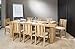 Produktbild Massivholztisch "Edelweiß" in Farbe "aged grey" + 8 Stühle (Niedriglehner, Bild 6) aus massivem Eichenholz, 250 x 100cm, Made in Switzerland, MESSEPREIS, NUR 1 SET VERFÜGBAR