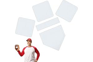 Baseballbasen für den Hinterhof | Backyard Kids Throw Down Plates Gummi-Feldsockel-Set - Multifunktionales Baseball-Basen-Set für Teeball, Softball, Kickball und Baseball Rosixehird