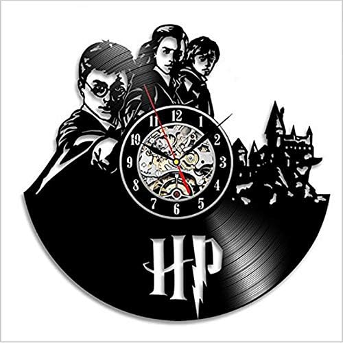 LittleNUM Vinyl record wall clock Creative wall clock Living room wall clock Harry Potter Series Record wall clock