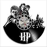 LittleNUM Vinyl record wall clock Creative wall clock Living room wall clock Harry Potter Series Record wall clock