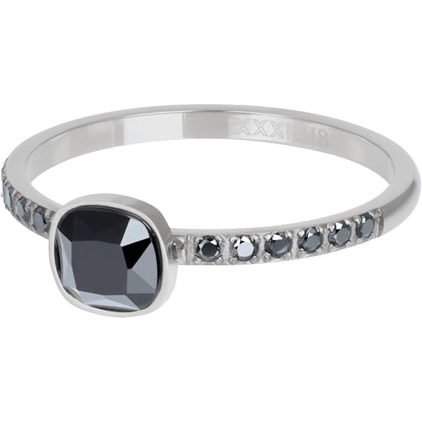 IXXXi Füllring SMALL CIRCLE STONE Blue Silber, 2 Mm – Für Modulare Ringe, Edelstahl & Glas