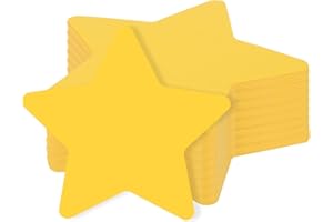 TINOALY 200stk Goldene Stern-Ausschnitte, Doppelseitige 10cm Große Papierstern-Stanzformen für Klassenzimmer-Pinnwände Party-Wanddekorationen und Bastelprojekte in Der Schule