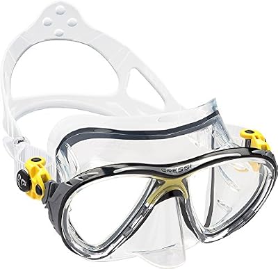 Cressi - Masque de plongée Sous Marine pour Adulte - Big Eyes Evolution - Jaune (Transparent/Jaune) - Taille Unique