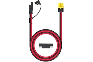 iHaospace XT60 na SAE adapter wtykowy, 12AWG SAE na gniazdo XT60, kabel przedłużający, wodoszczelny, z adapterem SAE Reverse, kabel solarny do panelu słonecznego ECOFLOW, przenośna stacja zasilania –