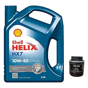 Pitstop - Oil change Kit - Shell HX7 Engine Oil + Filter - Skoda Rapid (Petrol)