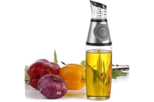 Offershop Dosatore Versatore Dispencer Misuratore Dosa Versa Olio D'oliva Aceto Succo Limone Vino Marsala Acqua 500 ml 500ml Bottiglia Vetro Misurazione Precisione Cucina Dieta