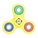Produktbild EDC Fidgeter Premium Fidget Spinner Hand Toy. Prime Quality Hybrid Ceramic Si3N4 Bearings. Finger Toy Great for Anxiety, Stress, ADHD, Boredom, Autism. (Rainbow, Yellow)