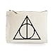 Harry Potter Triangle Make-Up Bag / Accessories Case (Large 20cm x 28cm, Cream/Natural)