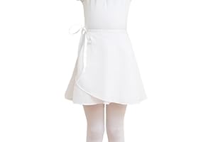 Tancefair Ballet Skirt for Girls Chiffon Ballet Wrap Skirt Dance Costume Adjustable Ribbon Tie Dance Skirts for Girls Women