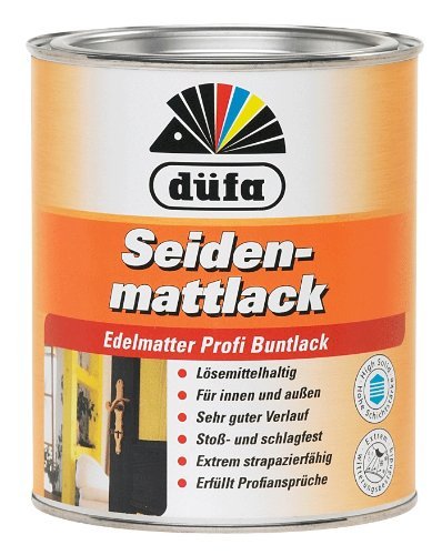 Düfa Seidenmattlack Eldematter Profi Buntlack 750 ml , Farbe (RAL):RAL 9001 Cremeweiß