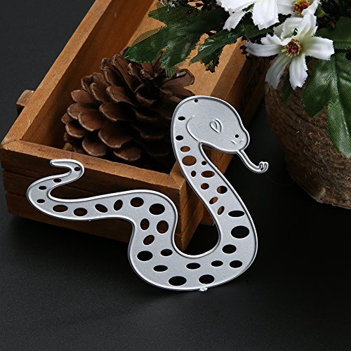 Amazingdeal365 Schlange Metall Form Schablonen Schneiden DIY Dekor Sammelalbum Karten Buchzeichen Lesezeichen als Geschenk für Freunde Geburtstag Kinder,Kindergarten Hobby Schule Handarbeit Unterricht usw. Ein tolles Geschenk! - 2