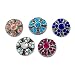 Importe 5pcs Rhinestone Drill Snaps Charm Button Fit Noosa Leather Bracelet RS.530.00