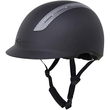 Covalliero rijhelm, paardrijcap Nerron VG1, zwart, maat 51-54 cm