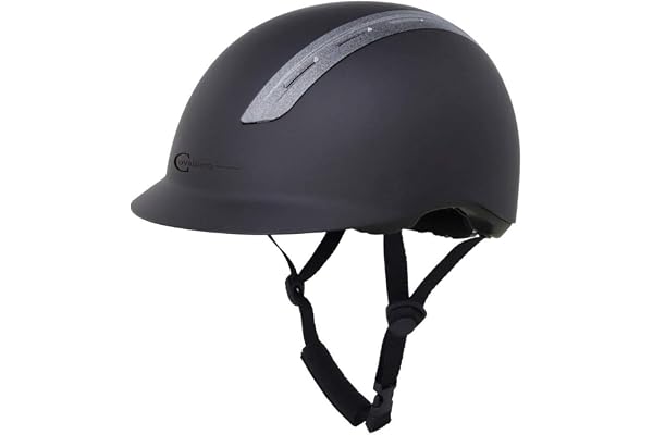 Kerbl Cavallerio Proviso Casque d'équitation rigide effet pailleté Taille 52-61