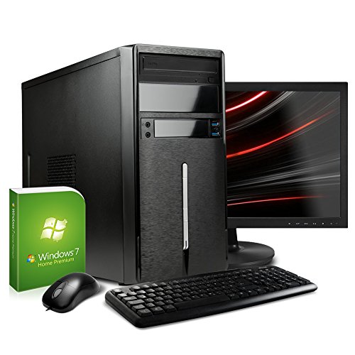 DEViLO PC-Set 1120 mit 55cm TFT(21,5") - AMD A4-6300 (2x 3.7GHz) | 8GB | 1TB | AMD Radeon HD8370 (FullHD 1080p) | MSI | DVD | Cardreader | Sound | LAN | 420W | Maus+Tastatur | Win7