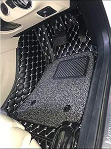 JAY DRIVE 7D Car Floor Permium Quality Mats Complete Set (TAIGUN, Black)