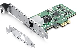 ‎H!FIBER H!Fiber Gigabit PCIe NIC with Intel 82574L Chip, 1Gb Netzwerkkarte Compare to Intel EXPI9301CT/ EXPI9301CTBLK NIC, Single RJ45 Port, PCI Express X1, Ethernet Card for Windows/Windows Server/Linux