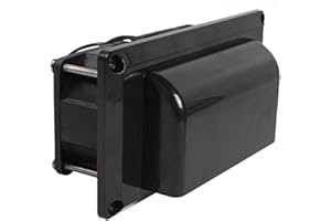 PW TOOLS Ventilateurs d'aération latéraux Super Silencieux 12V 25W, Port d'ventilation latérale, avec Grille intégrée, pour Camping-Car Caravane remorque Bateau Yacht Camping-Car, Accessoires