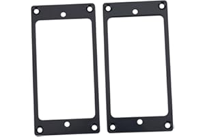 DEMERAS 2 St¨¹ck Gitarre Pickup Rahmen, Humbucker-Tonabnehmer-Montageringe f¨¹r E-Gitarre, Schwarz