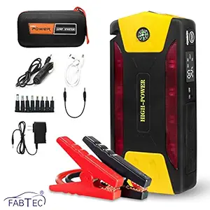 Fabtec 88000mAh 12V With LED Flash Dual USB Car Jump Starter Booster Portable