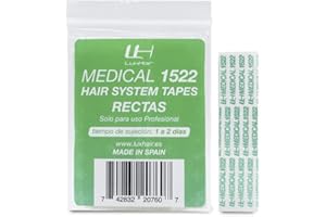 LH LUXHAIR Rubans adhésifs hypoallergéniques LuxHair Medical 1522 pour placer des perruques et des extensions. Durée 2 jours. Adhésif double face doux pour la peau