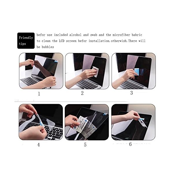 (3 Pack) For Lenovo Yoga 710 14 inch Laptop Screen protector,Anti-Glare Anti-Fingerprint (Matte) Screen Protector for Lenovo Yoga 710 14 inch - Image 3