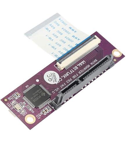 Adaptateur Réseau SATA Pour PS2 Avec Carte Mémoire FMCB 1.966 16 Mo - Support Disque Dur SATA Jusqu'à 2 To, Plug And Play