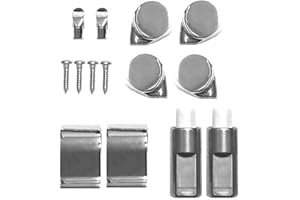 Roca Senso und Giralda WC-Sitz Scharnier-Set aus Chrom mit sanftem Deckel und mit Endkappe-Befestigungen und Dämpfern