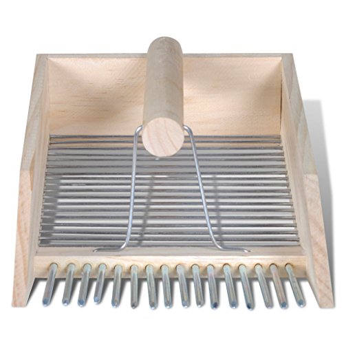vidaXL Beerenpflücker Beerenkamm Holz Erntehelfer für Heidelbeeren Preiselbeeren 140642 - 3