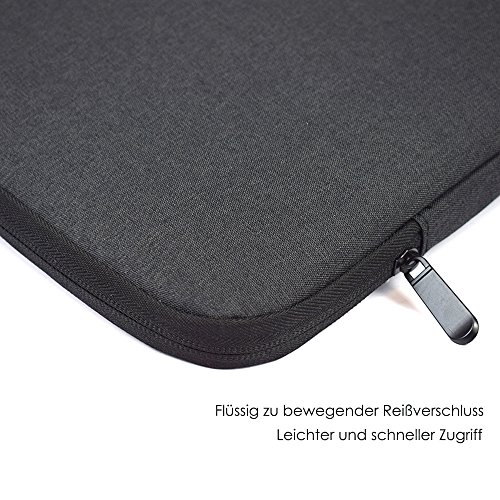 Lebensein Laptoptasche Schutzhülle für 13-13,3 Zoll Laptops Ultrabooks, 34,5cm Laptophülle Speziell für 13,3″ MacBook Pro und MacBook Air, Stoßfest, Wasserresistent, Schwarz - 2