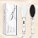 BESTOPE Hair Straightener Brush Electric Heating Hair Straighteners Ceramic Detangling Comb Digital Anion Hair Care, Anti-Scald Effective Silky (6 Temp Levels, Max 210°C)