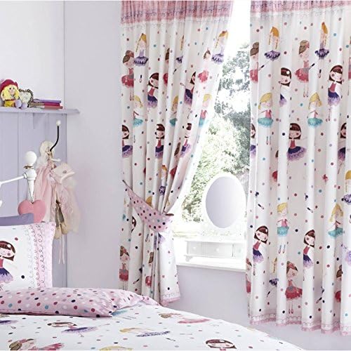 Ballerina Lined Curtains 66 "x 72"